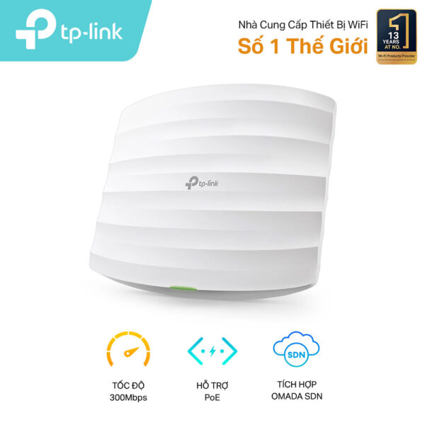 Access Point Wi-Fi Gắn Trần Chuẩn N Tốc Độ 300Mbps TP-LINK TL-EAP115