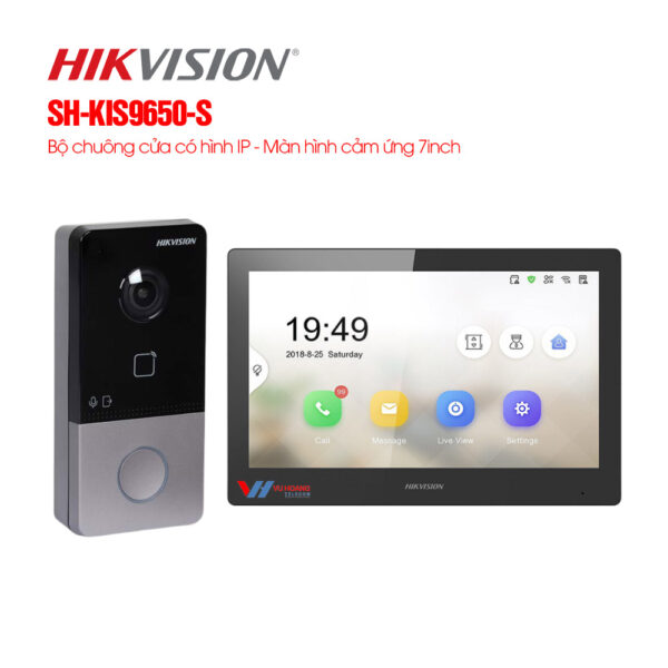 Bộ chuông cửa có hình IP Hikvision SH-KIS9650-S