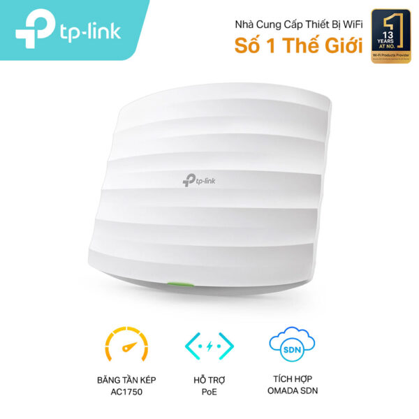 Bộ phát Wi-Fi Gắn Trần Gigabit AC1750 MU-MIMO TP-LINK TL-EAP245