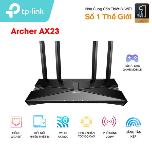 Bộ phát Wifi 6 AX1800 TP-LINK Archer AX23