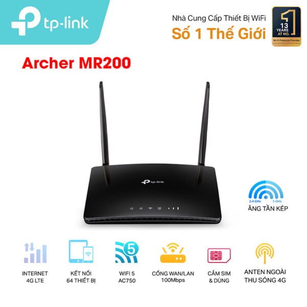 Bộ phát Wifi di động 4G TP-Link Archer MR200