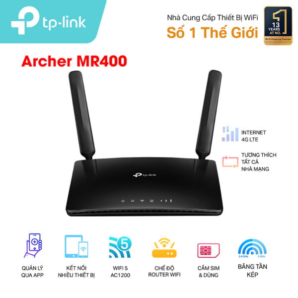 Bộ phát Wifi di động 4G TP-Link Archer MR400