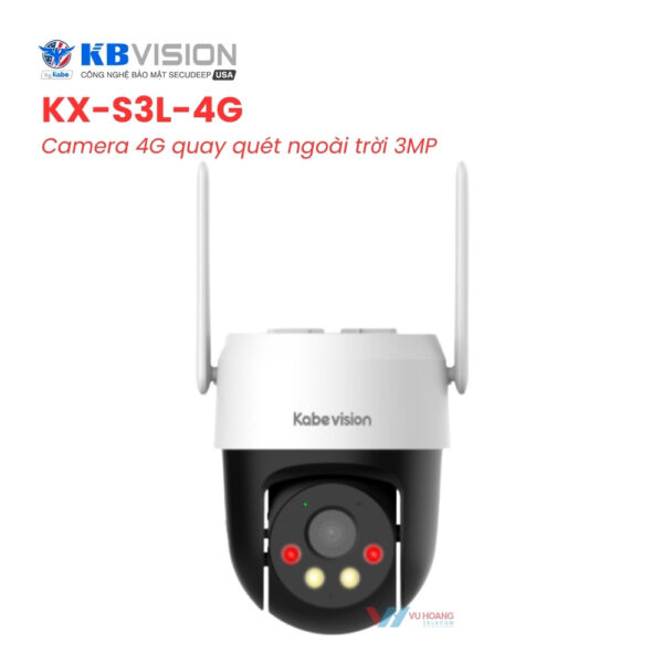 Camera 4G quay quét ngoài trời 3MP KBVISION KX-S3L-4G