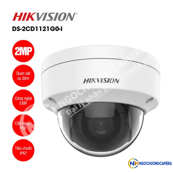 Camera IP 2MP bán cầu HIKVISION DS-2CD1121G0-I