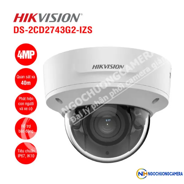 Camera IP 4MP bán cầu HIKVISION DS-2CD2743G2-IZS