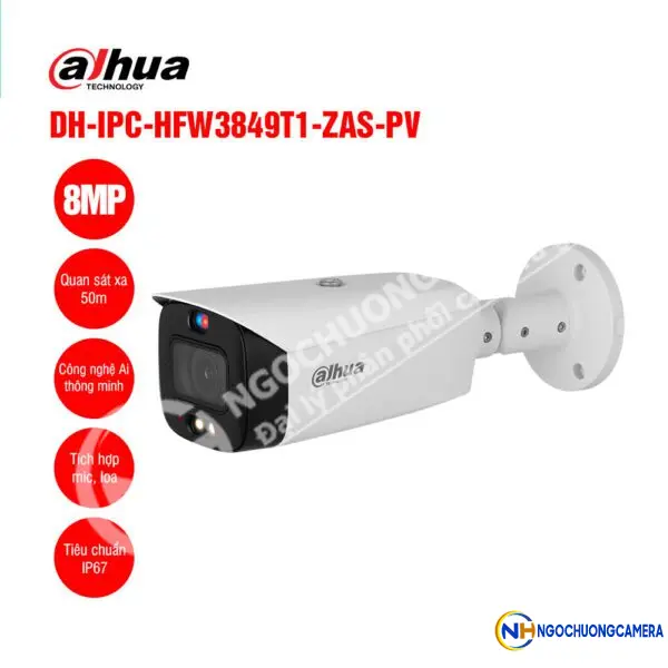 Camera IP 8MP DAHUA DH-IPC-HFW3849T1-ZAS-PV