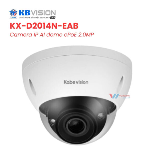 Camera IP AI dome ePoE 2MP KBVISION KX-D2014N-EAB
