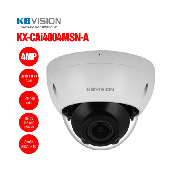 Camera IP Dome 4MP KBVISION KX-CAi4004MSN-A