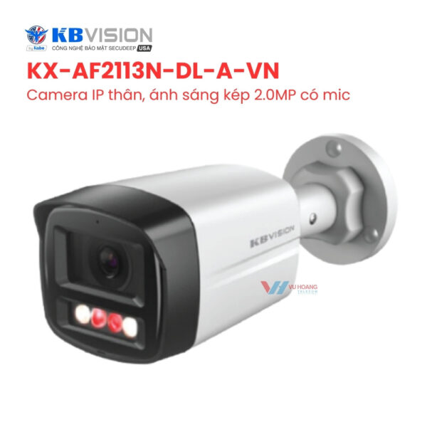 Camera IP thân 2MP KBVISION KX-AF2113N-DL-A-VN