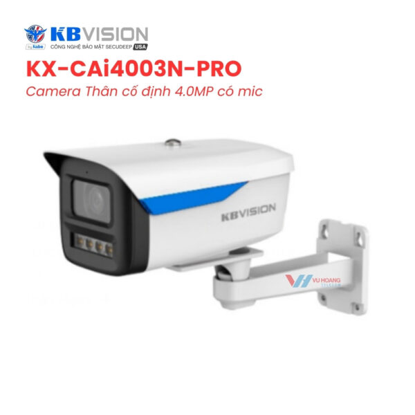 Camera IP thân 4MP KBVISION KX-CAi4003N-PRO