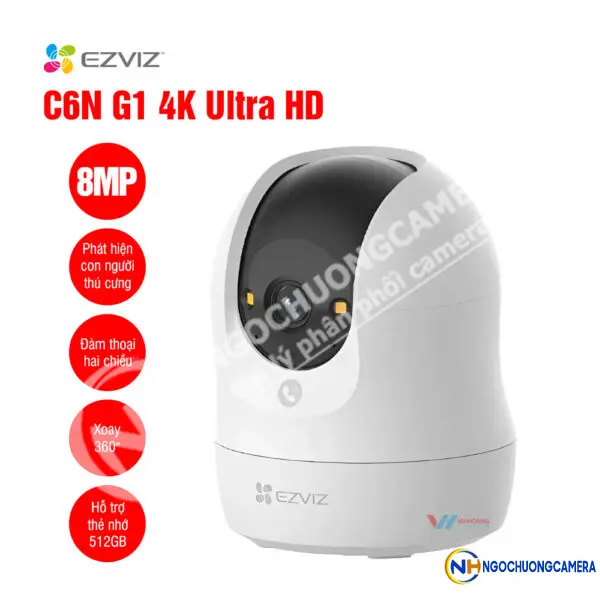 Camera trong nhà EZVIZ C6N G1 4K Ultra HD