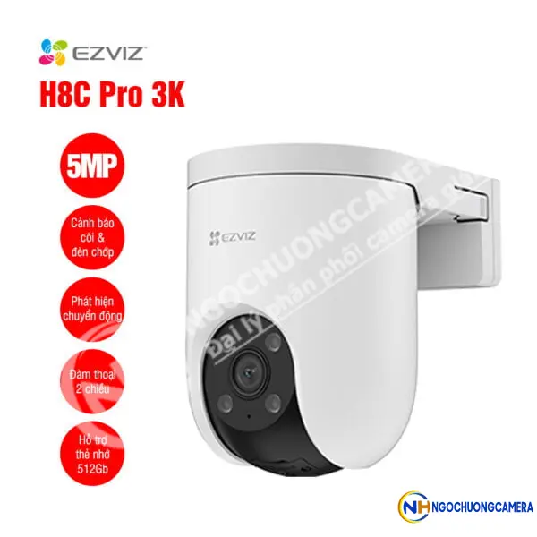 Camera WiFi quay quét EZVIZ H8C Pro 3K 5MP
