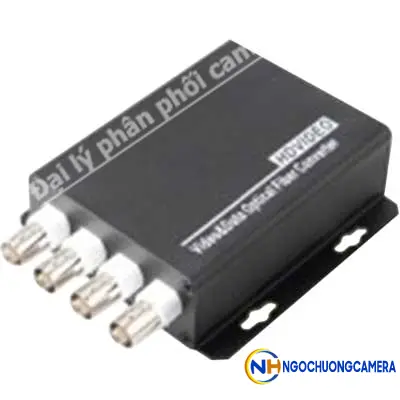 Converter Quang HDtec 4 Port BNC Video cho camera Analog