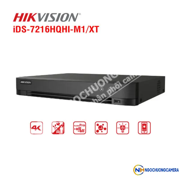 Đầu ghi 16 kênh Turbo ACUSENSE Hikvision iDS-7216HQHI-M1/XT
