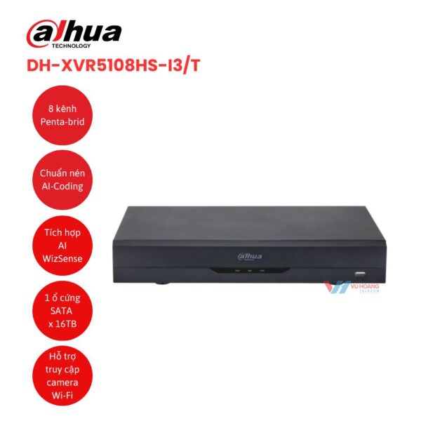 Đầu ghi IP 8 kênh DAHUA DH-XVR5108HS-I3/T