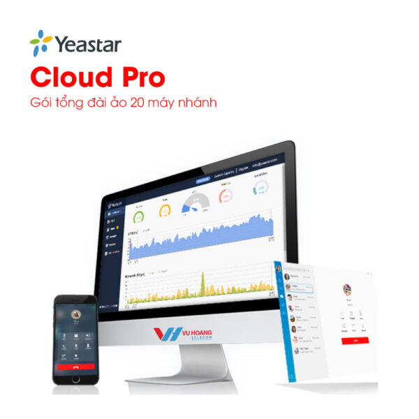 Gói tổng đài ảo Yeastar Cloud Pro 20 máy nhánh