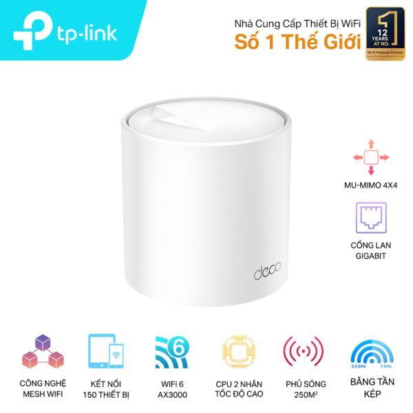 Hệ thống Wi-Fi Mesh AX5400 TP-LINK Deco X60(1-pack)