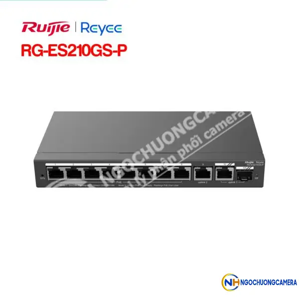 Layer 2 Smart Managed PoE Switch 10 Cổng RUIJIE REEYE RG-ES210GS-P