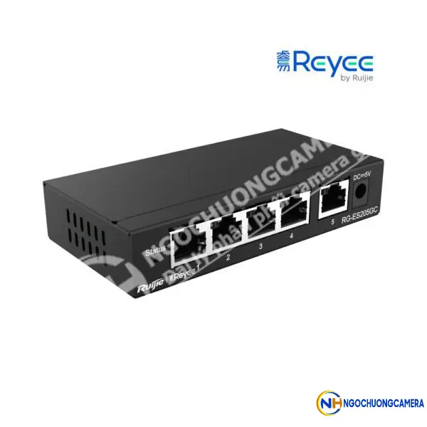 Layer 2 Smart Managed Switch 5 Cổng 10/100/1000BASE-T RUIJIE REYEE RG-ES205GC