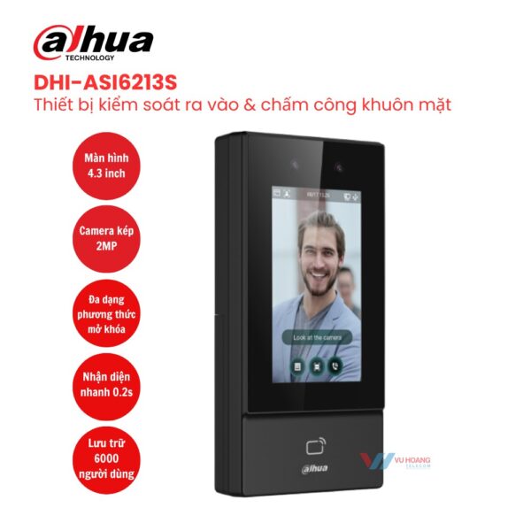 Máy chấm công khuôn mặt Dahua DHI-ASI6213S