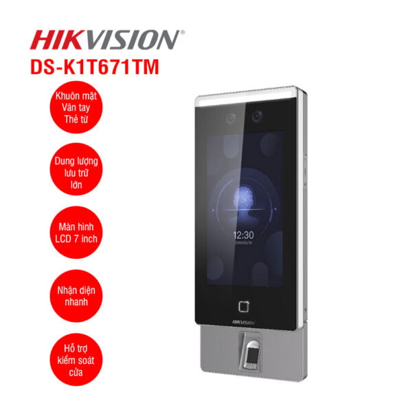 Máy chấm công khuôn mặt HIKVISION DS-K1T671TMFW