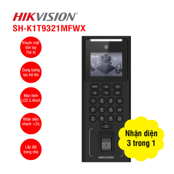 Máy chấm công khuôn mặt HIKVISION SH-K1T9321MFWX