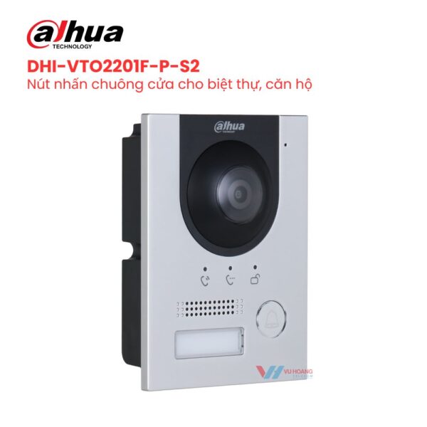 Nút nhấn chuông cửa DAHUA DHI-VTO2201F-P-S2-N