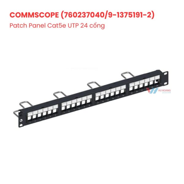 Patch Panel Cat5e UTP 24 cổng COMMSCOPE (760237040/9-1375191-2)