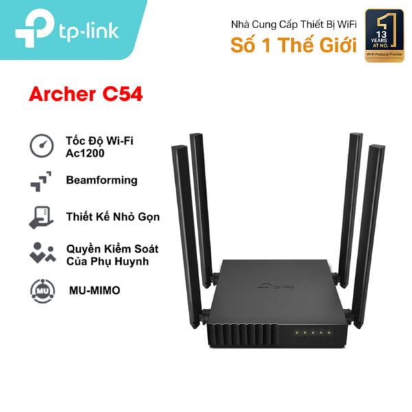 Router Wi-Fi 5 chuẩn AC1200 TP-Link Archer C54