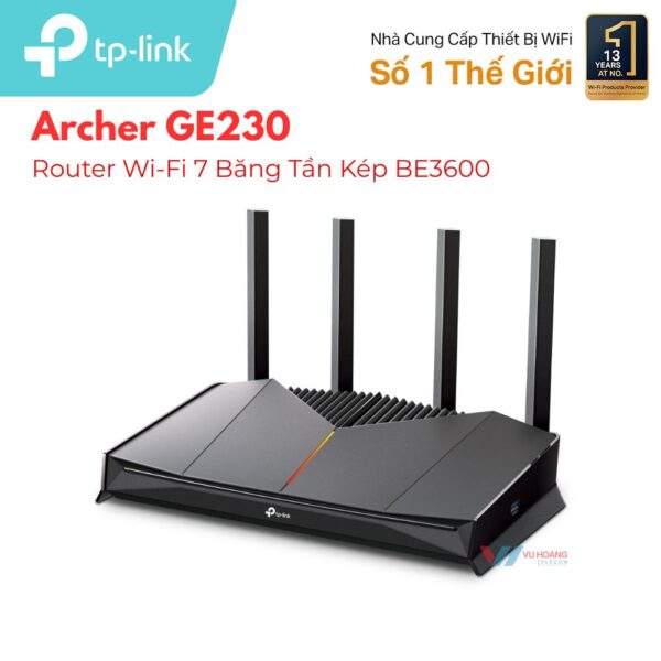 Router Wi-Fi 7 Băng Tần Kép BE3600 TP-LINK Archer GE230