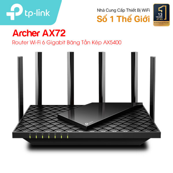 Router WiFi 6 băng tần kép TP-LINK Archer AX72