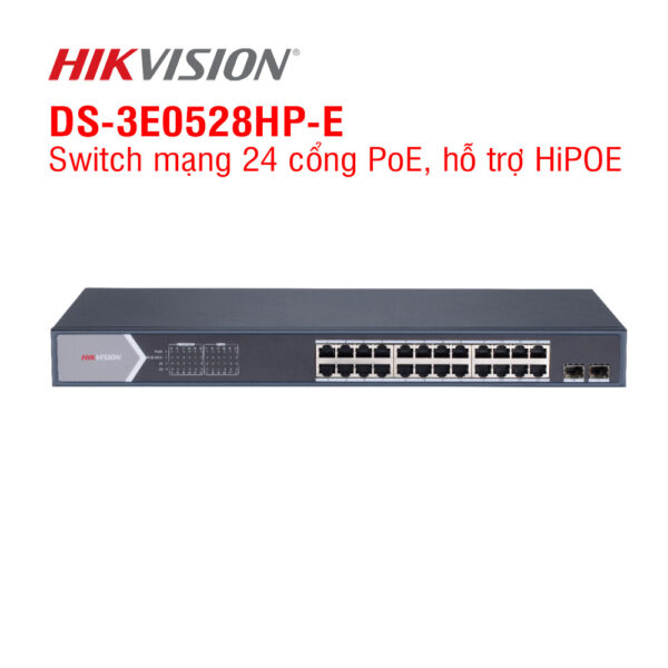 Switch mạng 24 cổng PoE HIKVISION DS-3E0528HP-E