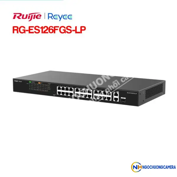 Unmanaged switch 24 cổng PoE RUIJIE REEYE RG-ES126FGS-LP