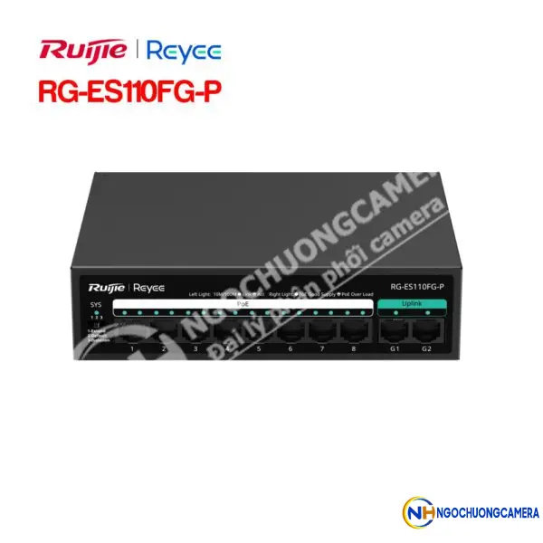Unmanaged switch 8 cổng RUIJIE REEYE RG-ES110FG-P